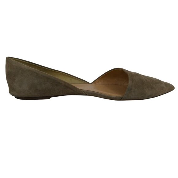 J.Crew Suede D'Orsay Ballet Flats Shoes Women’s Size 9 #1439 - Picture 2 of 8